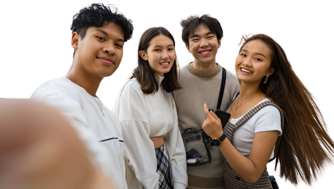 Students on the Riverside College campus
