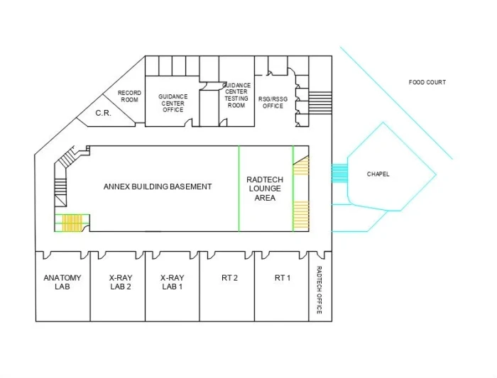 Floor plan for RadTech 1 & 2
