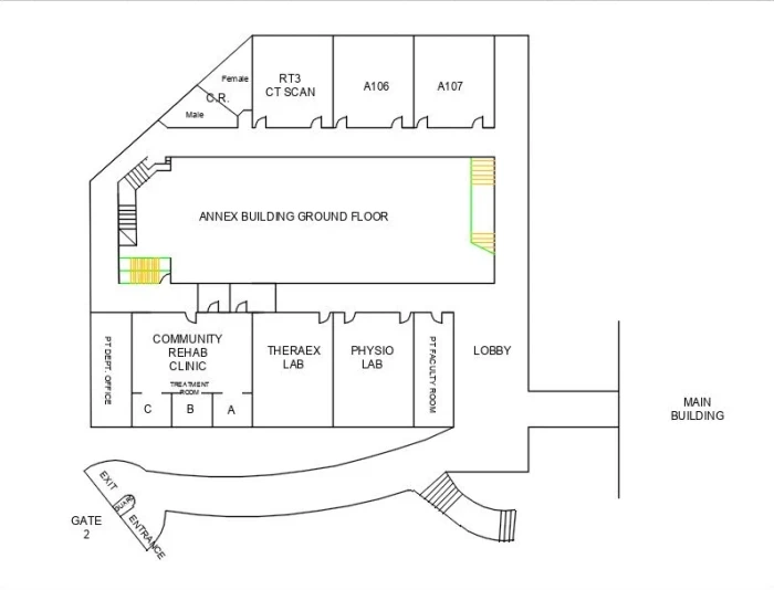 Floor plan for Physio Laboratory