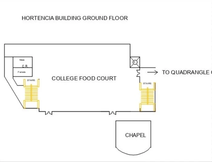 Floor plan for Canteen / Food Court