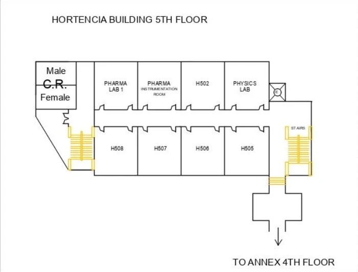 Floor plan for Pharmacy Office