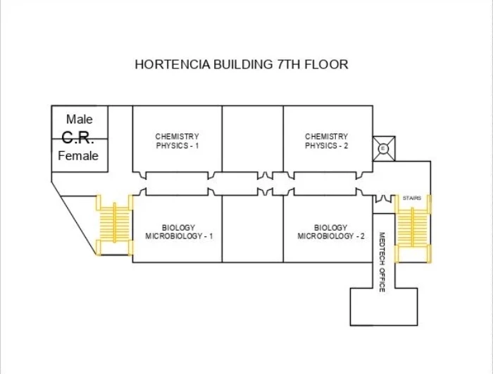 Floor plan for Chemistry Laboratory Office