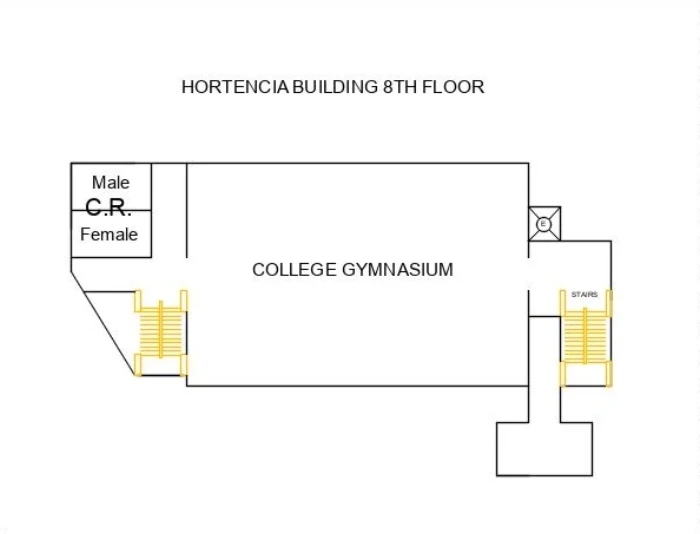 Floor plan for Roof Deck Court/Gym