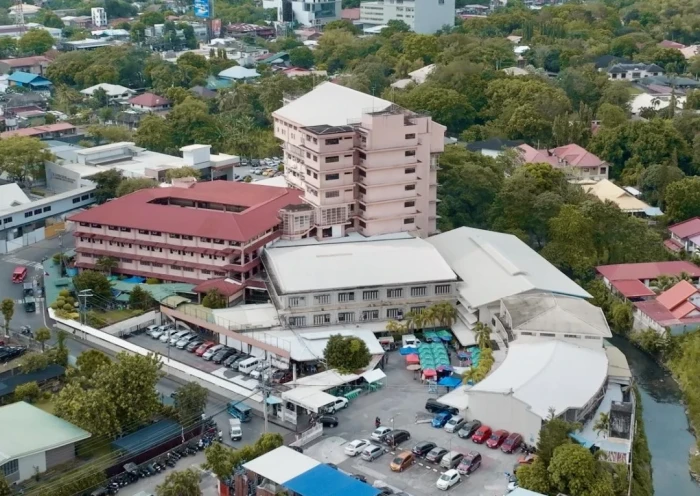 Riverside College aerial campus view